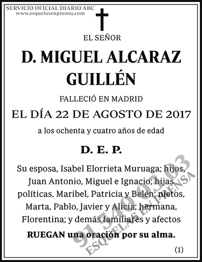 Miguel Alcaraz Guillén